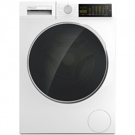 Πλυντήριο ρούχων Finlux FXA10 12T, Κλάση Α, 15 προγράμματα, 10 κιλά, 1200 στροφές/λεπτό, Καθυστερημένη εκκίνηση, Ηλεκτρονική οθόνη, Λευκό