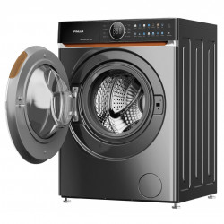 Πλυντήριο Finlux FWM10HIGH14END, Κατηγορία Α, 14 προγράμματα, 10 κιλά, 1400 στροφές/λεπτό, Διπλός μετατροπέας, Τύμπανο με υφή φυσικών λίθων, Αντιβακτηριακή στεγανοποίηση, Μούλιασμα, Ανοξείδωτο