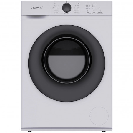 Πλυντήριο Crown CWM60J12BLDC, Κατηγορία Α, 10 προγράμματα, 6 κιλά, 1200 σ.α./λεπτό, Πλύσιμο με ατμό, κινητήρας BLDC, Slim, Λευκό