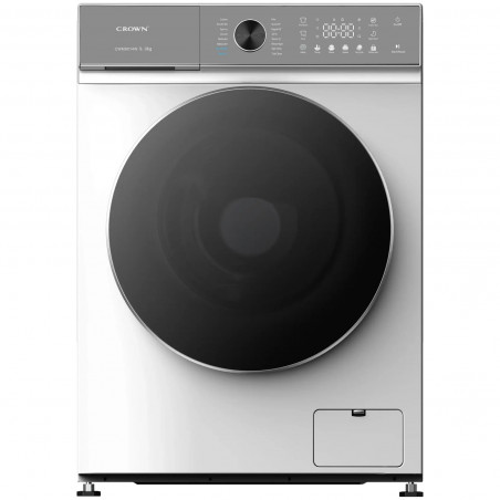 Πλυντήριο Crown CWM9014W, Κατηγορία Α, 16 προγράμματα, 9 κιλά, 1400 στροφές/λεπτό, Πρόγραμμα για βρεφικά ρούχα, Πρόγραμμα για κουβέρτες, Ατμός, Λευκό