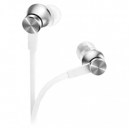Ακουστικά Xiaomi Mi In-Ear Basic, 10 mm, με καλώδιο, 20 Hz–20 kHz, ενσωματωμένο μικρόφωνο, 3,5 mm, λευκό/ασημί