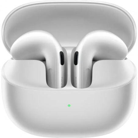 Ακουστικά Xiaomi Buds 6 M2540E1, 6 ώρες, Bluetooth 5.4, Hi-Res, aptX Lossless, εξουδετέρωση θορύβου με τεχνητή νοημοσύνη, ANC, ήχος 360°, IP54, λευκό κεραμικό