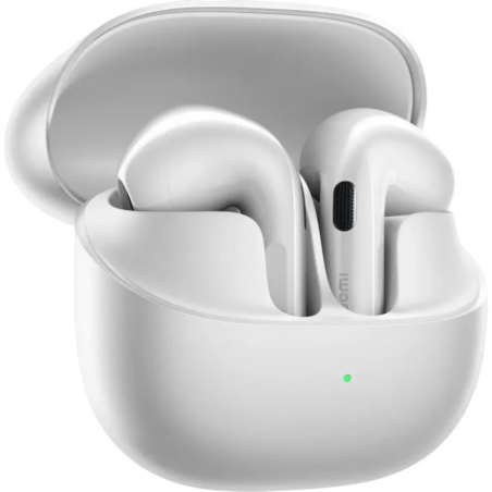 Ακουστικά Xiaomi Buds 6 M2540E1, 6 ώρες, Bluetooth 5.4, Hi-Res, aptX Lossless, εξουδετέρωση θορύβου με τεχνητή νοημοσύνη, ANC, ήχος 360°, IP54, λευκό κεραμικό