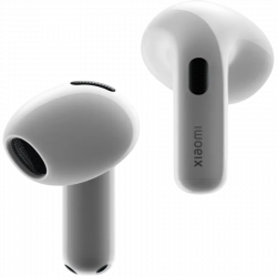 Ακουστικά Xiaomi Buds 6 M2540E1, 6 ώρες, Bluetooth 5.4, Hi-Res, aptX Lossless, εξουδετέρωση θορύβου με τεχνητή νοημοσύνη, ANC, ήχος 360°, IP54, λευκό κεραμικό