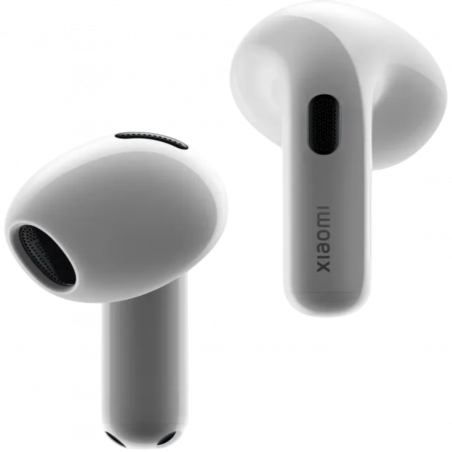 Ακουστικά Xiaomi Buds 6 M2540E1, 6 ώρες, Bluetooth 5.4, Hi-Res, aptX Lossless, εξουδετέρωση θορύβου με τεχνητή νοημοσύνη, ANC, ήχος 360°, IP54, λευκό κεραμικό
