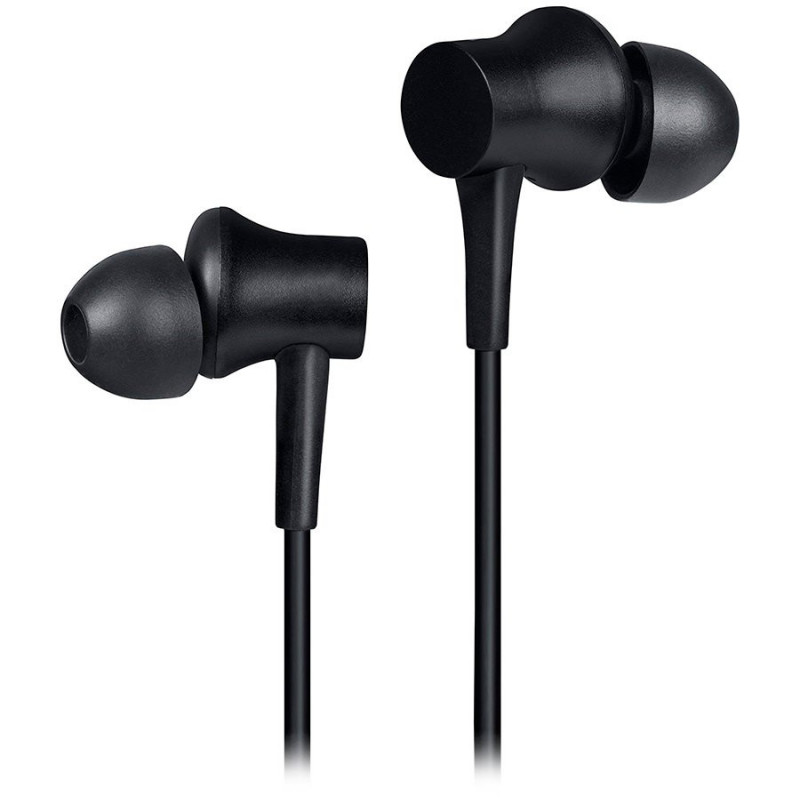 Ακουστικά Xiaomi Mi In-Ear Basic, 10 mm, με καλώδιο, 20 Hz–20 kHz, ενσωματωμένο μικρόφωνο, 3,5 mm, μαύρα