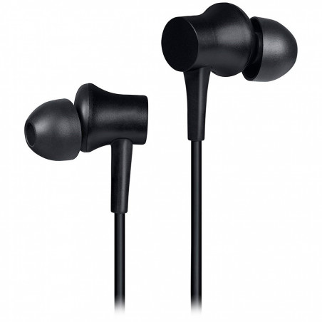 Ακουστικά Xiaomi Mi In-Ear Basic, 10 mm, με καλώδιο, 20 Hz–20 kHz, ενσωματωμένο μικρόφωνο, 3,5 mm, μαύρα