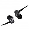 Ακουστικά Xiaomi Mi In-Ear Basic, 10 mm, με καλώδιο, 20 Hz–20 kHz, ενσωματωμένο μικρόφωνο, 3,5 mm, μαύρα