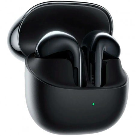 Ακουστικά Xiaomi Buds 6 M2540E1, 6 ώρες, Bluetooth 5.4, Hi-Res, aptX Lossless, εξουδετέρωση θορύβου με τεχνητή νοημοσύνη (AI), ANC, ήχος 360°, IP54, Μαύρο γραφίτη