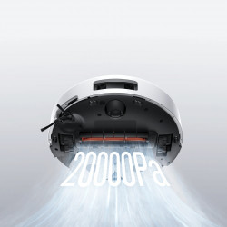 Ρομποτική σκούπα Xiaomi Robot Vacuum 5 EU OV31GL, 55 W, 20000 Pa, 140 λεπτά, αναγνώριση AI, αυτόματη βάση πλύσης και στεγνώματος, πλοήγηση με λέιζερ dToF, ζεστό νερό 80°C, λευκό