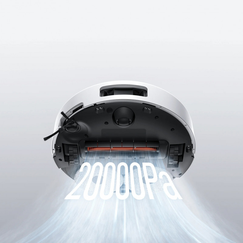 Ρομποτική σκούπα Xiaomi Robot Vacuum 5 EU OV31GL, 55 W, 20000 Pa, 140 λεπτά, αναγνώριση AI, αυτόματη βάση πλύσης και στεγνώματος, πλοήγηση με λέιζερ dToF, ζεστό νερό 80°C, λευκό