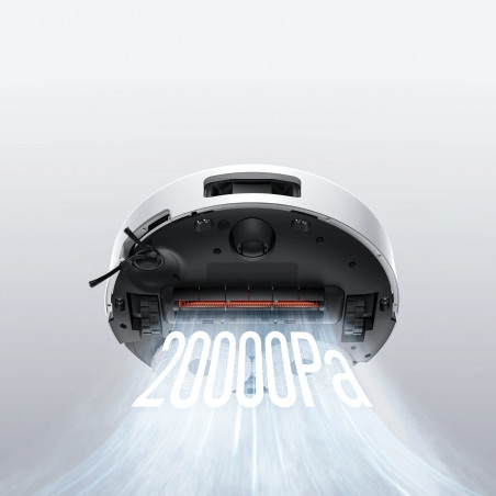 Ρομποτική σκούπα Xiaomi Robot Vacuum 5 EU OV31GL, 55 W, 20000 Pa, 140 λεπτά, αναγνώριση AI, αυτόματη βάση πλύσης και στεγνώματος, πλοήγηση με λέιζερ dToF, ζεστό νερό 80°C, λευκό