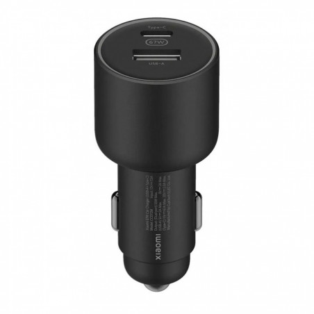 Φορτιστής αυτοκινήτου Xiaomi Mi BHR6814GL, 67W, 2 θύρες φόρτισης, ενδεικτική λυχνία LED, Μαύρο