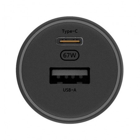 Φορτιστής αυτοκινήτου Xiaomi Mi BHR6814GL, 67W, 2 θύρες φόρτισης, ενδεικτική λυχνία LED, Μαύρο