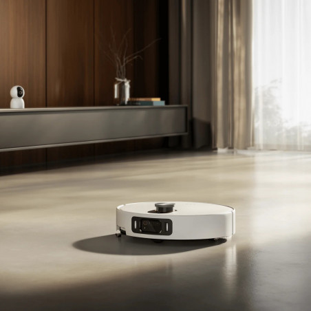 Ρομποτική σκούπα Xiaomi Robot Vacuum 5 Pro EU OV21GL, 55 W, 20000 Pa, 140 λεπτά, τριπλή κάμερα 5 MP με τεχνητή νοημοσύνη και αναγνώριση, αυτόματη βάση πλύσης και στεγνώματος, πλοήγηση dToF με δυνατότητα απόκρυψης, νερό 80°C, λευκό