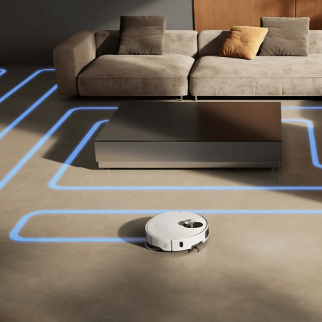 Ρομποτική σκούπα Xiaomi Robot Vacuum 5 Pro EU OV21GL, 55 W, 20000 Pa, 140 λεπτά, τριπλή κάμερα 5 MP με τεχνητή νοημοσύνη και αναγνώριση, αυτόματη βάση πλύσης και στεγνώματος, πλοήγηση dToF με δυνατότητα απόκρυψης, νερό 80°C, λευκό
