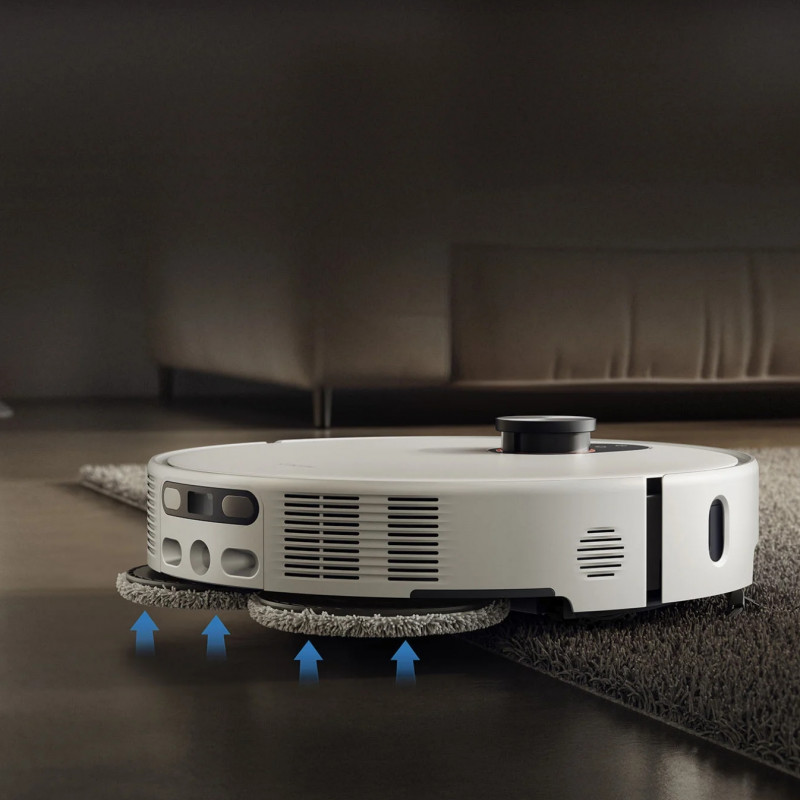 Ρομποτική σκούπα Xiaomi Robot Vacuum 5 Pro EU OV21GL, 55 W, 20000 Pa, 140 λεπτά, τριπλή κάμερα 5 MP με τεχνητή νοημοσύνη και αναγνώριση, αυτόματη βάση πλύσης και στεγνώματος, πλοήγηση dToF με δυνατότητα απόκρυψης, νερό 80°C, λευκό