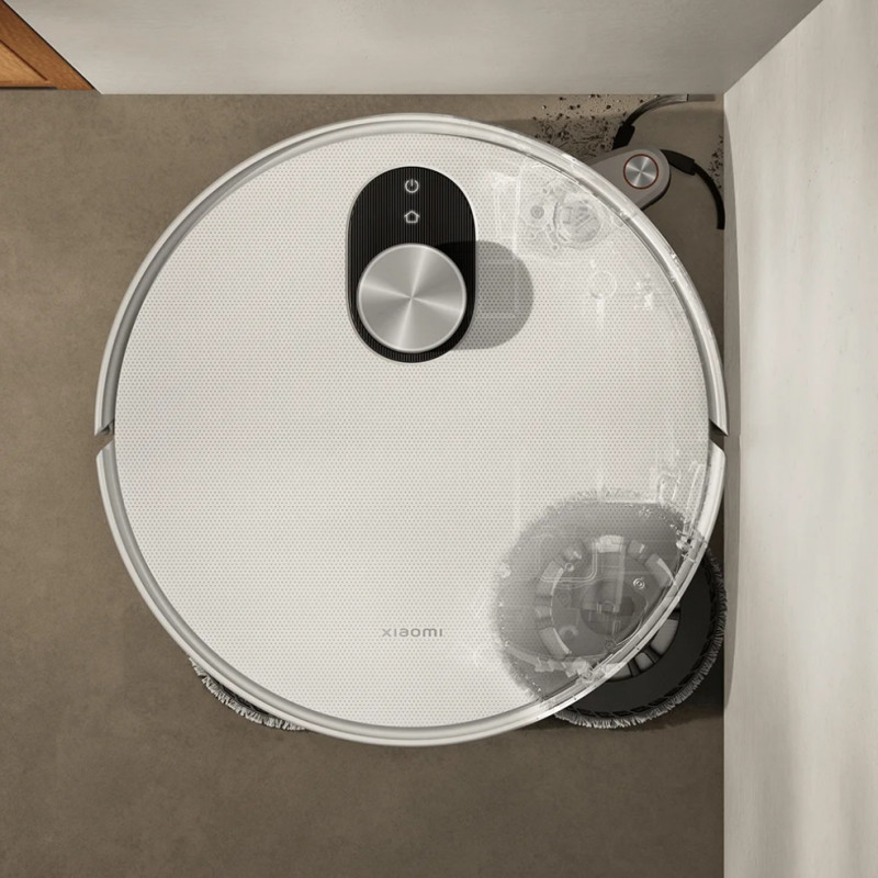 Ρομποτική σκούπα Xiaomi Robot Vacuum 5 Pro EU OV21GL, 55 W, 20000 Pa, 140 λεπτά, τριπλή κάμερα 5 MP με τεχνητή νοημοσύνη και αναγνώριση, αυτόματη βάση πλύσης και στεγνώματος, πλοήγηση dToF με δυνατότητα απόκρυψης, νερό 80°C, λευκό