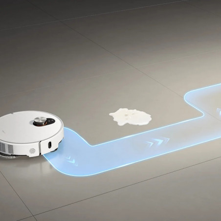 Ρομποτική σκούπα Xiaomi Robot Vacuum 5 Pro EU OV21GL, 55 W, 20000 Pa, 140 λεπτά, τριπλή κάμερα 5 MP με τεχνητή νοημοσύνη και αναγνώριση, αυτόματη βάση πλύσης και στεγνώματος, πλοήγηση dToF με δυνατότητα απόκρυψης, νερό 80°C, λευκό