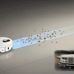 Ρομποτική σκούπα Xiaomi Robot Vacuum 5 Pro EU OV21GL, 55 W, 20000 Pa, 140 λεπτά, τριπλή κάμερα 5 MP με τεχνητή νοημοσύνη και αναγνώριση, αυτόματη βάση πλύσης και στεγνώματος, πλοήγηση dToF με δυνατότητα απόκρυψης, νερό 80°C, λευκό