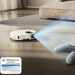 Ρομποτική σκούπα Xiaomi Robot Vacuum 5 Pro EU OV21GL, 55 W, 20000 Pa, 140 λεπτά, τριπλή κάμερα 5 MP με τεχνητή νοημοσύνη και αναγνώριση, αυτόματη βάση πλύσης και στεγνώματος, πλοήγηση dToF με δυνατότητα απόκρυψης, νερό 80°C, λευκό