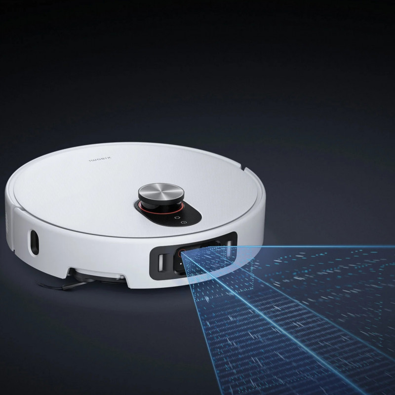 Ρομποτική σκούπα Xiaomi Robot Vacuum 5 Pro EU OV21GL, 55 W, 20000 Pa, 140 λεπτά, τριπλή κάμερα 5 MP με τεχνητή νοημοσύνη και αναγνώριση, αυτόματη βάση πλύσης και στεγνώματος, πλοήγηση dToF με δυνατότητα απόκρυψης, νερό 80°C, λευκό