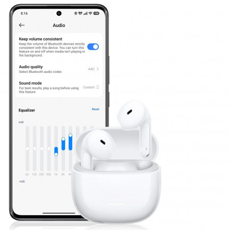 Ακουστικά Xiaomi Redmi Buds 8 Active M2537E1, 7 ώρες, Bluetooth 5.4, IP54, Ηχείο με μεμβράνη τιτανίου, Ενεργοποιημένη καταστολή θορύβου με AI, Γρήγορη φόρτιση, Μπλε