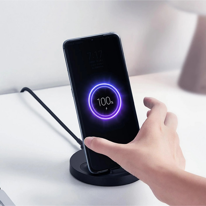 Ασύρματο φορτιστή Xiaomi Mi GDS4145GL, Qi 20W, USB-C, ανίχνευση FOD, ενδεικτική λυχνία, μαύρο