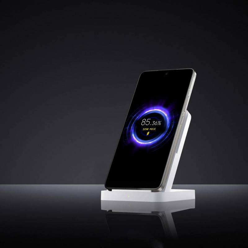 Ασύρματο φορτιστή Xiaomi BHR7560GL, 50W HyperCharge, USB-C, Ασφαλής φόρτιση, Λευκо