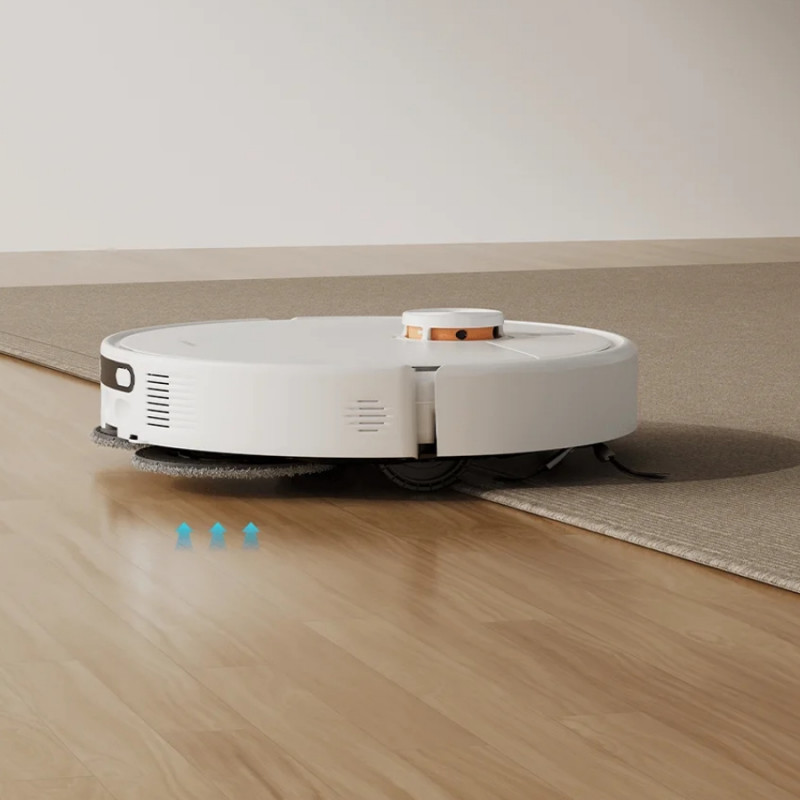 Ρομποτική σκούπα Xiaomi Robot Vacuum H50 EU, 55 W, 10.000 Pa, 120 λεπτά, 280 ml, Πλύσιμο σφουγγαριών, Πλοήγηση με λέιζερ LDS, Αυτόματη βάση φόρτισης, Λευκό