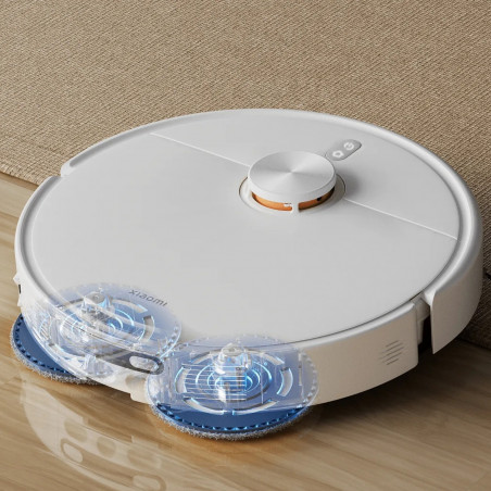 Ρομποτική σκούπα Xiaomi Robot Vacuum H50 EU, 55 W, 10.000 Pa, 120 λεπτά, 280 ml, Πλύσιμο σφουγγαριών, Πλοήγηση με λέιζερ LDS, Αυτόματη βάση φόρτισης, Λευκό