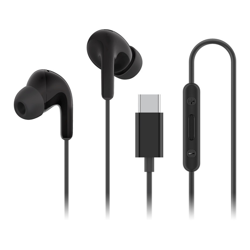 Ακουστικά Xiaomi BHR8930GL, 12,4 mm, με καλώδιο, 20 Hz–20 kHz, ενσωματωμένο μικρόφωνο, USB-C, IP54, μαύρα