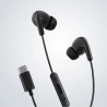 Ακουστικά Xiaomi BHR8930GL, 12,4 mm, με καλώδιο, 20 Hz–20 kHz, ενσωματωμένο μικρόφωνο, USB-C, IP54, μαύρα