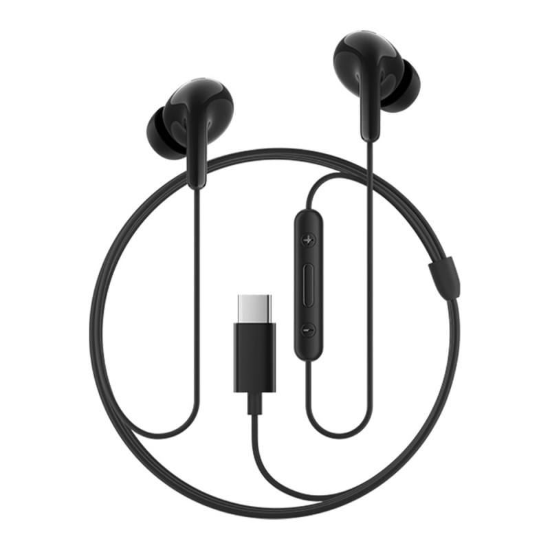 Ακουστικά Xiaomi BHR8930GL, 12,4 mm, με καλώδιο, 20 Hz–20 kHz, ενσωματωμένο μικρόφωνο, USB-C, IP54, μαύρα