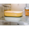 Κεραμικό δοχείο φαγητού Buydeem Bento CT3008-MY, 1 λίτρο, 230 °C, κατάλληλο για φούρνο και φούρνο μικροκυμάτων, Κίτρινο
