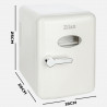 Φορητό μίνι ψυγείο Zilan ZLN1153, 36 W, 4 λίτρα, 6 κουτάκια, Ψύξη/θέρμανση, 10-75 °C, 240/12 V, Λευκό