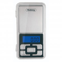 Ζυγός κοσμημάτων Rosberg R51651S, έως 500 γρ., οθόνη LCD, μπαταρίες συμπεριλαμβάνονται, ανοξείδωτο