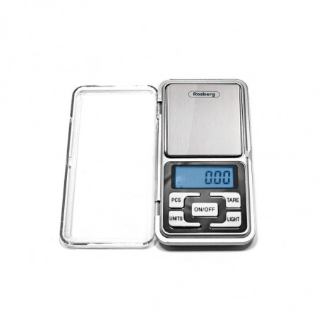 Ζυγός κοσμημάτων Rosberg R51651S, έως 500 γρ., οθόνη LCD, μπαταρίες συμπεριλαμβάνονται, ανοξείδωτο
