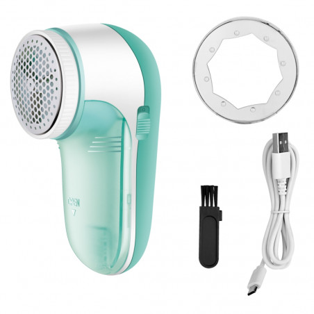 Αποτριχωτική συσκευή για ρούχα Oliver Voltz OV56550A, 5 W, 1200 mAh, 3 ώρες, ένδειξη φόρτισης, προστατευτική σχάρα, λευκό/πράσινο