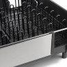 Στεγνωτήριο πιάτων Joseph Joseph Extend Steel Plus 6500040, Έως 16 τεμάχια, Επεκτάσιμο, Ράγες για ποτήρια, Αποστράγγιση, Αποσυναρμολογούμενο, Ανοξείδωτο ατσάλι, Μαύρο