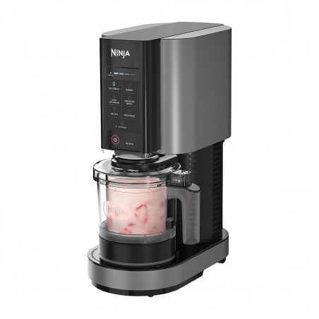 Μηχανή παγωτού 7 σε 1 Ninja CREAMi NC302EU, 800 W, 2 × 493 ml, Creamify, Re-Spin, Προσθήκη κομματιών, Πρόγραμμα γυμναστικής/κετο, Προσαρμογή, Μαύρο/γκρι