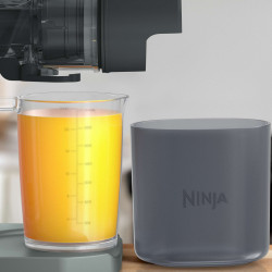 Αποχυμωτής 3 σε 1 Ninja NeverClog JC152EU, 150 W, 700 ml, Ψυχρή έκθλιψη, Κοπή, Τρίψιμο, Φίλτρα για πολτό, Γκρι