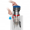 Σκούπα χωρίς σακούλα Dyson Cinetic BigBall Absolute 2 447250-01, 700 W, 150 AW, 0,8 λ, 35 κυκλώνες, Αυτόματη επαναφορά σε περίπτωση ανατροπής, 5 εξαρτήματα, Νικέλιο/μπλε