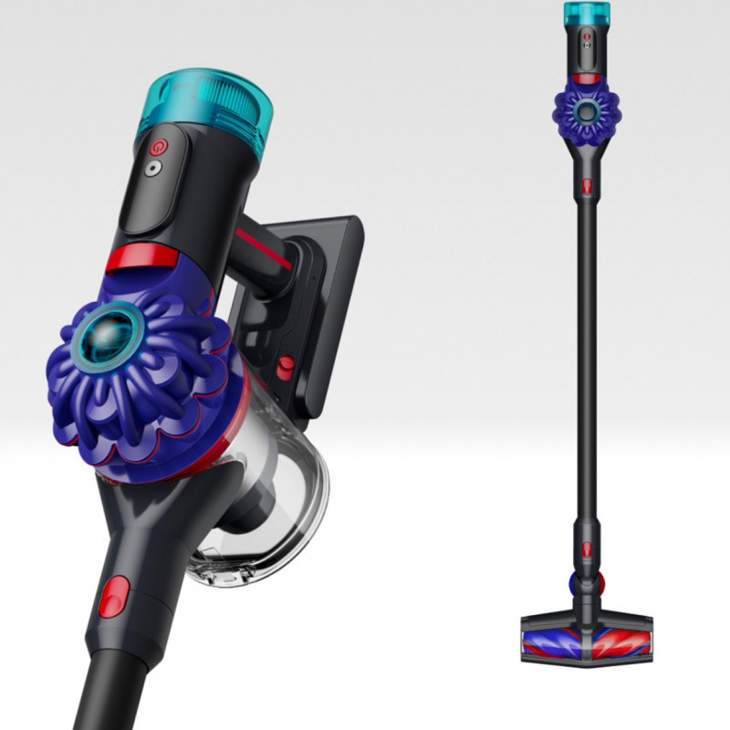 Κάθετη ηλεκτρική σκούπα Dyson V10 Konical Moulded 419634-01, 150AW, 0,5 λ, 60 λεπτά, 110.000 σ.α.λ., 3 λειτουργίες, HEPA, Υγιεινή εκκένωση, Χωρίς εμπλοκές, Μαύρο