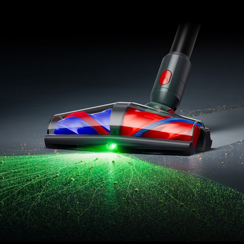 Κάθετη ηλεκτρική σκούπα Dyson V10 Konical Moulded 419634-01, 150AW, 0,5 λ, 60 λεπτά, 110.000 σ.α.λ., 3 λειτουργίες, HEPA, Υγιεινή εκκένωση, Χωρίς εμπλοκές, Μαύρο