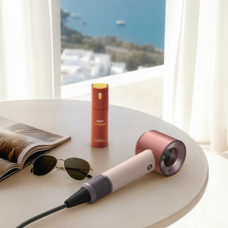 Στεγνωτήρας μαλλιών Dyson HD19 Travel™ 492457-01, 1220 W, 11,6 l/s, 2 ταχύτητες, 3 ρυθμίσεις θερμοκρασίας, Air Multiplier, Έξυπνος έλεγχος θερμοκρασίας, Κεραμικό ροζ/ροζ χρυσό