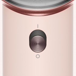 Στεγνωτήρας μαλλιών Dyson HD19 Travel™ 492457-01, 1220 W, 11,6 l/s, 2 ταχύτητες, 3 ρυθμίσεις θερμοκρασίας, Air Multiplier, Έξυπνος έλεγχος θερμοκρασίας, Κεραμικό ροζ/ροζ χρυσό