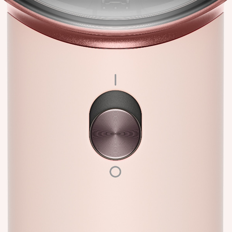 Στεγνωτήρας μαλλιών Dyson HD19 Travel™ 492457-01, 1220 W, 11,6 l/s, 2 ταχύτητες, 3 ρυθμίσεις θερμοκρασίας, Air Multiplier, Έξυπνος έλεγχος θερμοκρασίας, Κεραμικό ροζ/ροζ χρυσό