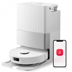 Ρομποτική σκούπα Roborock Q Revo Edge 5V1 QRES02-00, 18500 Pa, 5200 mAh, 66W, 3D χαρτογράφηση LiDAR, Reactive AI, FlexiArm, σταθμός φόρτισης, αυτονομία έως 3 ώρες, λευκό