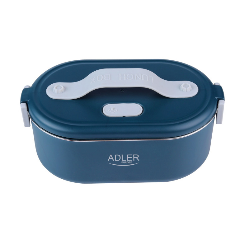 Ηλεκτρικό δοχείο φαγητού Adler AD 4522, 45 W, 0,8 λ, έως 70 °C, δοχείο από ανοξείδωτο ατσάλι, θερμοθήκη, μπλε